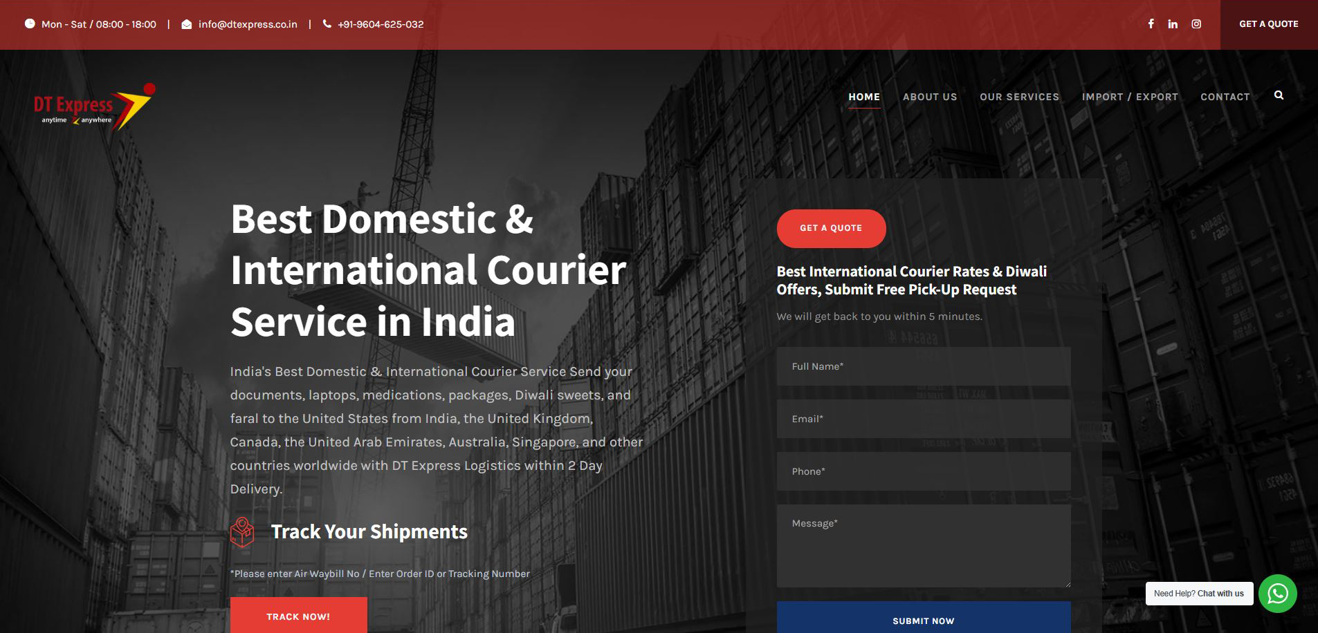 Dt Express Logistics - UX Case Study